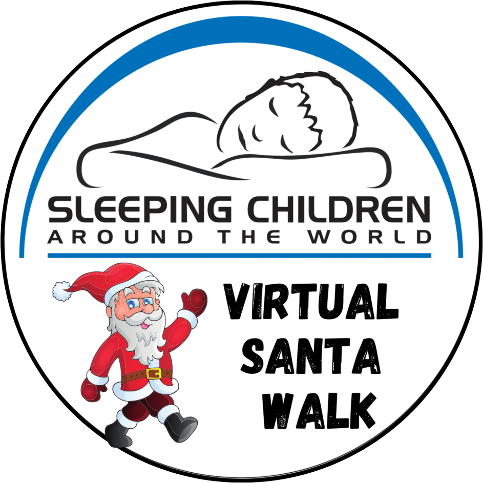 Virtual Santa Walk Supporting Sleeping Children Logo